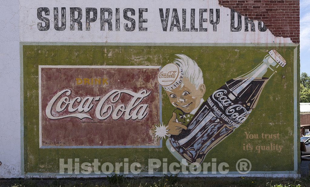Cedarville, CA Photo - Vintage Coca-Cola sign in Cedarville, California