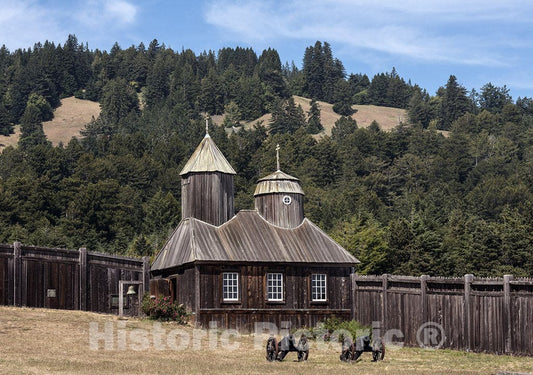 Fort Ross, CA Photo - Fort Ross, a Former Russian Establishment on The west Coast of North America in What is Now Sonoma County, California