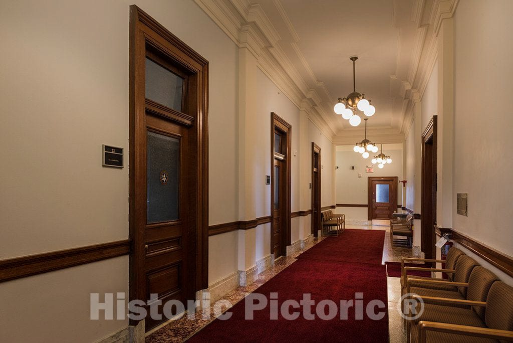 Photo - Corridor, Federal Building and U.S. Courthouse, Eau Claire, Wisconsin- Fine Art Photo Reporduction