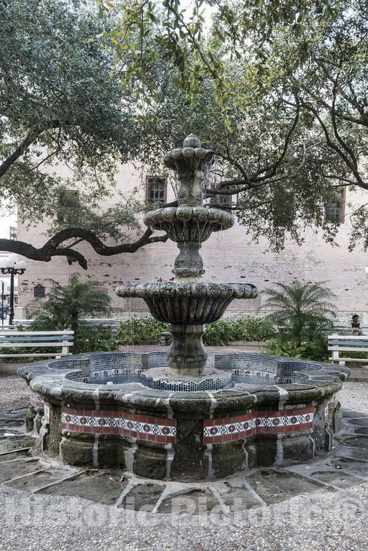 Brownsville, TX Photo - The Fountain in Market Square, which was Created in 1850 for Perpetual use as a Public Market