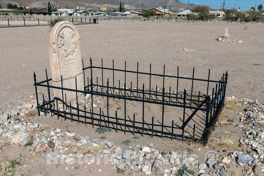 Photo- Called El Paso's Boot Hill, Concordia Cemetery Contains The Remains of More Than 60,000 People, Including Black Buffalo Soldiers (Whose headstones are Shown here) 2