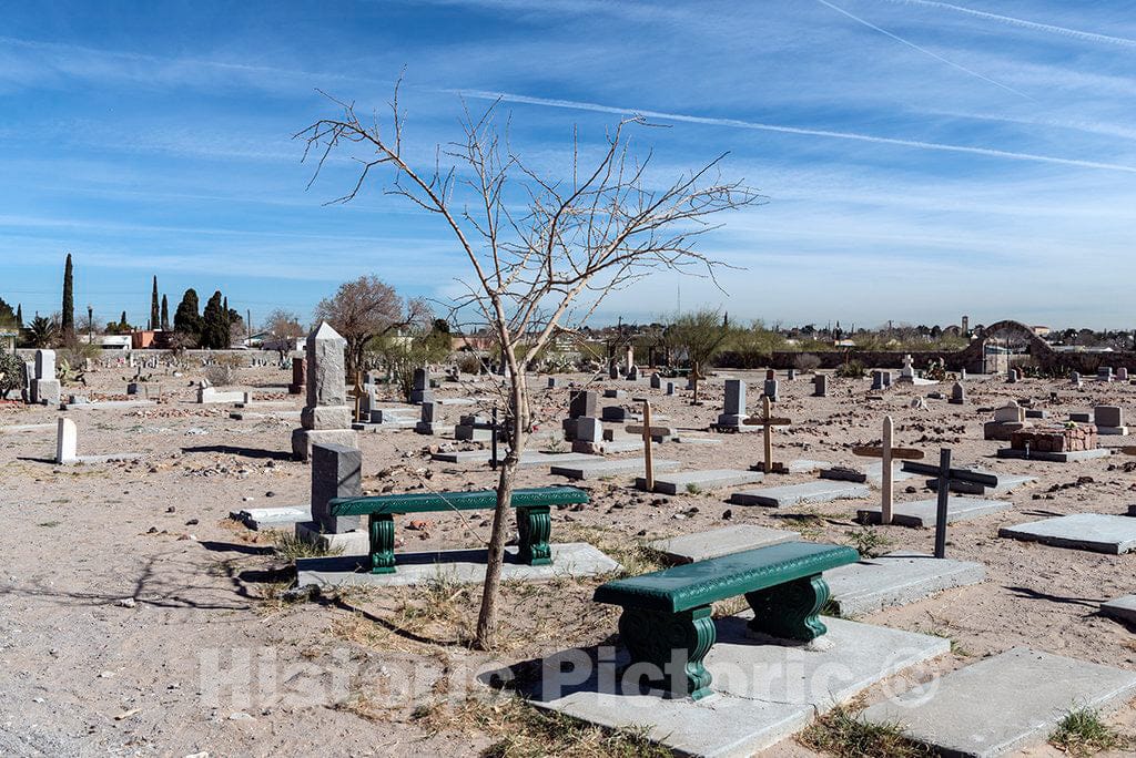 Photo- Called El Paso's Boot Hill, Concordia Cemetery Contains The Remains of More Than 60,000 People, Including Black Buffalo Soldiers (Whose headstones are Shown here) 3