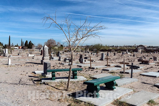 Photo- Called El Paso's Boot Hill, Concordia Cemetery Contains The Remains of More Than 60,000 People, Including Black Buffalo Soldiers (Whose headstones are Shown here) 3