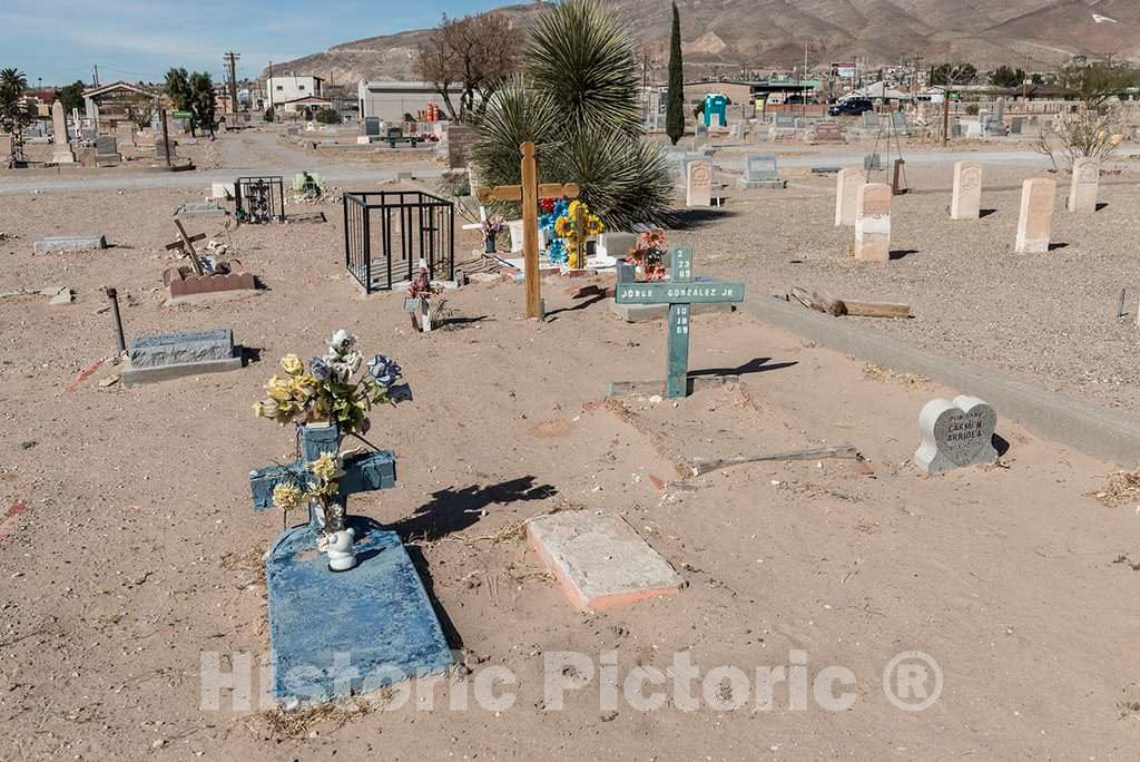 Photo- Called El Paso's Boot Hill, Concordia Cemetery Contains The Remains of More Than 60,000 People, Including Black Buffalo Soldiers (Whose headstones are Shown here) 6