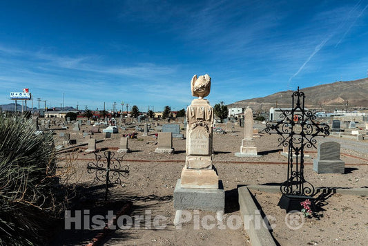Photo- Called El Paso's Boot Hill, Concordia Cemetery Contains The Remains of More Than 60,000 People, Including Black Buffalo Soldiers (Whose headstones are Shown here) 7