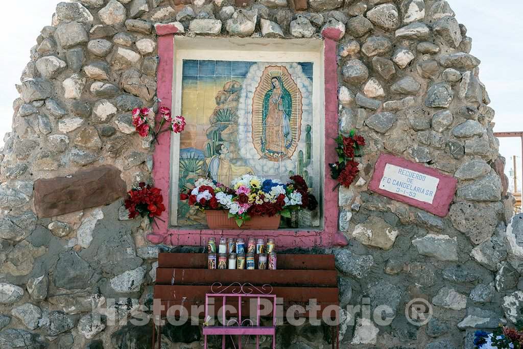 Photo - Small shrine outside the San Ysleta Mission- Fine Art Photo Reporduction