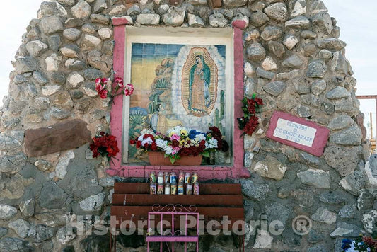 Photo - Small shrine outside the San Ysleta Mission- Fine Art Photo Reporduction