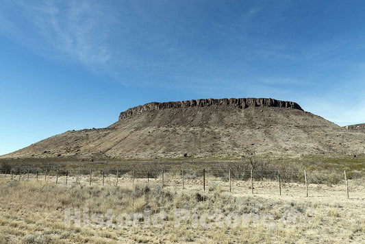 Brewster County, TX Photo - Mesa Formation North of Big Bend National Park in TX's Trans-Pecos Region