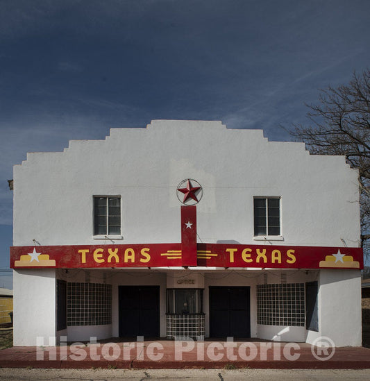 Bronte, TX Photo - The Texas Theater in Little Bronte, a Town in Coke County-