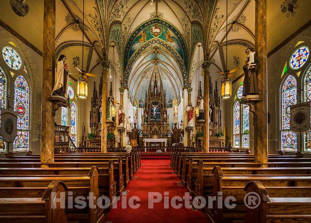Photo - Sanctuary of The Nativity of Mary, Blessed Virgin Catholic Church, Also Known as The St- Fine Art Photo Reporduction