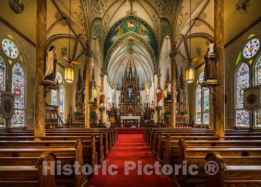 Photo - Sanctuary of The Nativity of Mary, Blessed Virgin Catholic Church, Also Known as The St- Fine Art Photo Reporduction