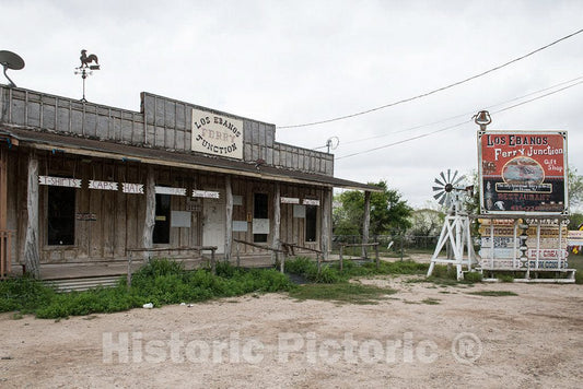 Photo- Part of The Humble Station for The Hand-Pulled Los Ebanos Ferry or El Chalan, Formally Known as The Los Ebanos-Diaz Ordaz Ferry 1 Fine Art Photo Reproduction