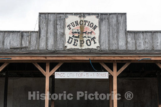 Photo- Part of The Humble Station for The Hand-Pulled Los Ebanos Ferry or El Chalan, Formally Known as The Los Ebanos-Diaz Ordaz Ferry 2 Fine Art Photo Reproduction