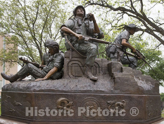 Austin, TX Photograph - The TX Capitol Vietnam Veterans Monument, by New Mexico Artist Duke Sundt, was Dedicated on March 29th, 2014 on The Northeast Side of The TX Capitol Grounds, Austin, TX