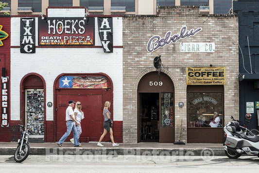 Austin, TX Photo - Scene on East Sixth Street, Locally Known as Dirty Sixth, in Austin, TX