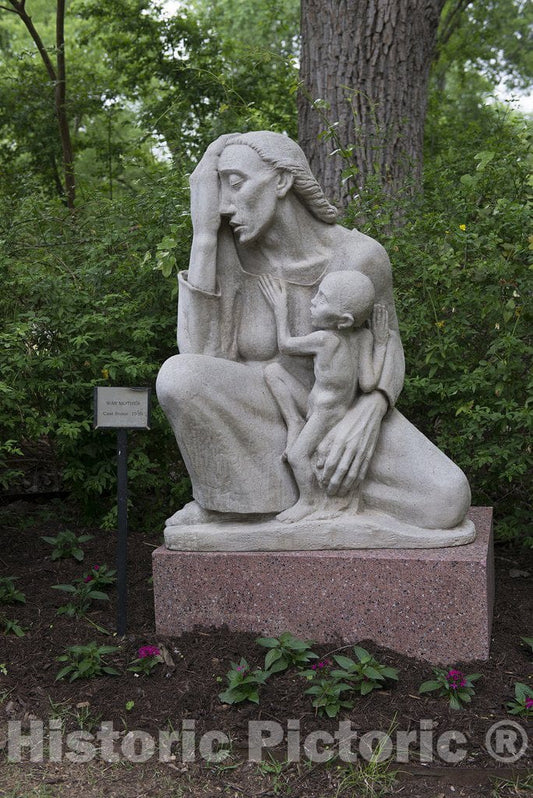 Austin, TX Photo - Sculpture War Mother at The Umlauf Sculpture Garden & Museum in Austin, TX