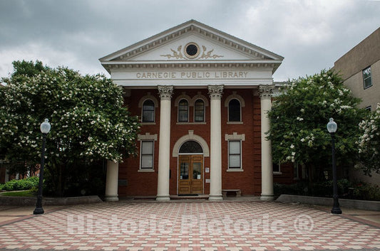 Photo - The Carnegie Public Library in Bryan- Fine Art Photo Reporduction