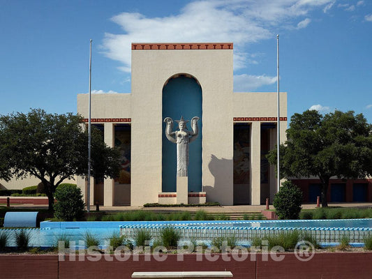Photo - Centennial Hall at Fair Park, site of The 1936 Texas Centennial Celebration in Dallas, Texas- Fine Art Photo Reporduction