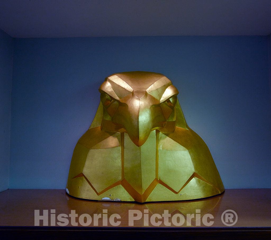 Photo - Eagle Desk Decoration Inside The Tower Building, Now Park Headquarters but Once The Federal Building at Fair Park- Fine Art Photo Reporduction