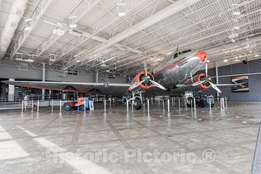 Photo - The Flagship Knoxville, a Fully Restored DC-3 Aircraft at The American Airlines C.R- Fine Art Photo Reporduction