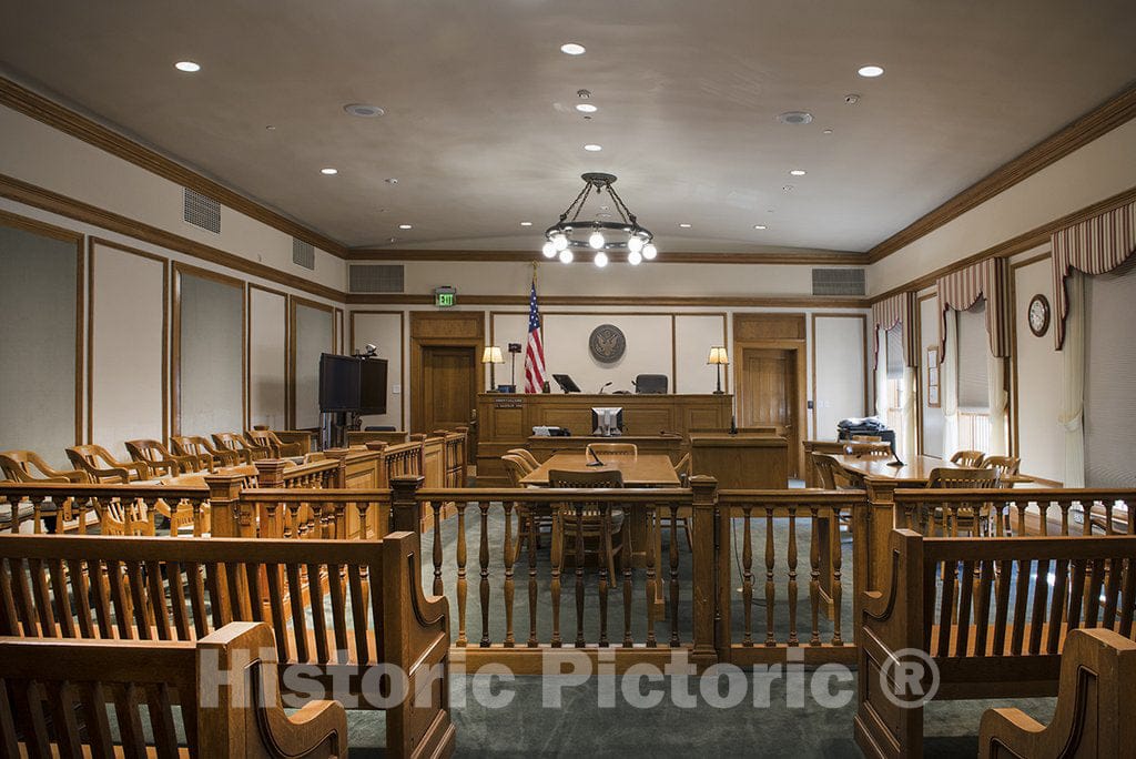 Grand Junction, CO Photo - Courtroom. Wayne N. Aspinall Federal Building and U.S. Courthouse, Grand Junction, Colorado
