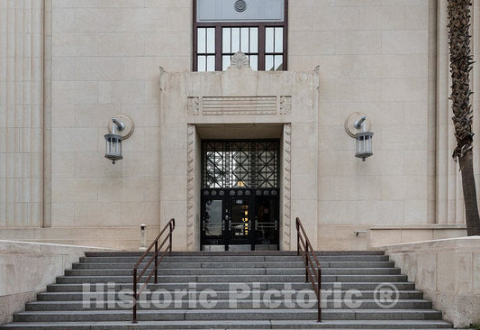 Photo - Front Entrance. U.S. Courthouse, El Paso, Texas- Fine Art Photo Reporduction