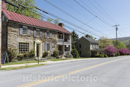 Harpers Ferry, WV Photo - Old stone house, now a cafe, in Harpers Ferry, West Virginia