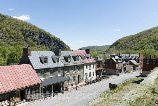 Harpers Ferry, WV Photo - View of Harpers Ferry, West Virginia, from The Heights Overlooking The City