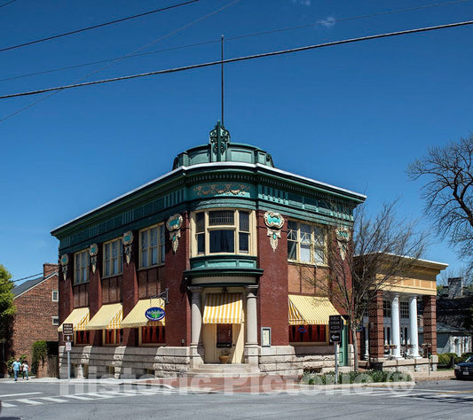 Photograph- In 1906 Jefferson Security Bank removed an older brick building from a site in Shepherdstown, West Virginia, and erected the current structure, a modified Beaux Arts-style building