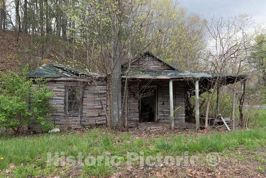 Photo - Rural Abandoned Cabin in Morgan County in West Virginia's Eastern Panhandle- Fine Art Photo Reporduction