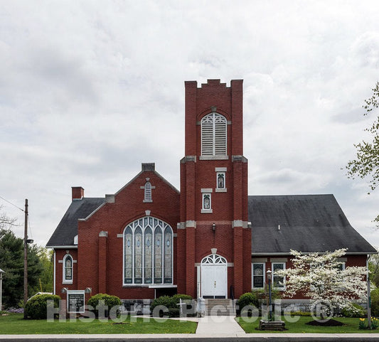 Photo - Memorial Methodist Church in The Summit Point Settlement of Jefferson County in West Virginia's Eastern Panhandle- Fine Art Photo Reporduction