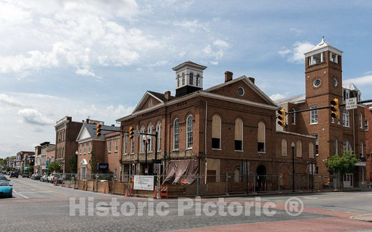 Photo - Charles Washington Hall, Under Renovation in Downtown Charles Town, West Virginia- Fine Art Photo Reporduction