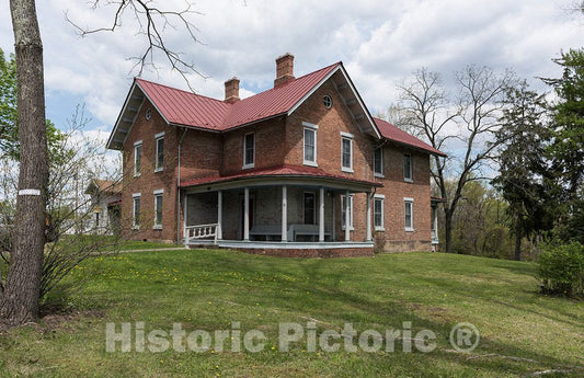 Photo - The McGrew Mansion, Also Known as The Pines, Built in 1841, was The Home of James Clark and Persis Hagans McGrew in Kingwood, West Virginia- Fine Art Photo Reporduction