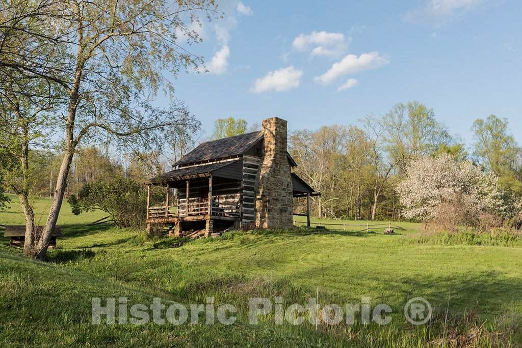 Photo- The Jacob Prickett Jr. Log House, Built in 1781, is The Oldest Residential Structure Still Standing in Marion County, West Virginia 2 Fine Art Photo Reproduction