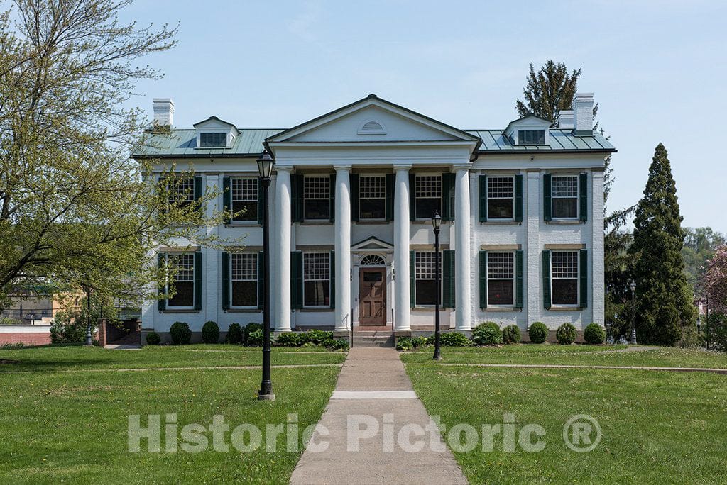 Photo - Waldomore, a Lavish Home Built in 1839 for State Senator Waldo P. Goff in Clarksburg, West Virginia- Fine Art Photo Reporduction