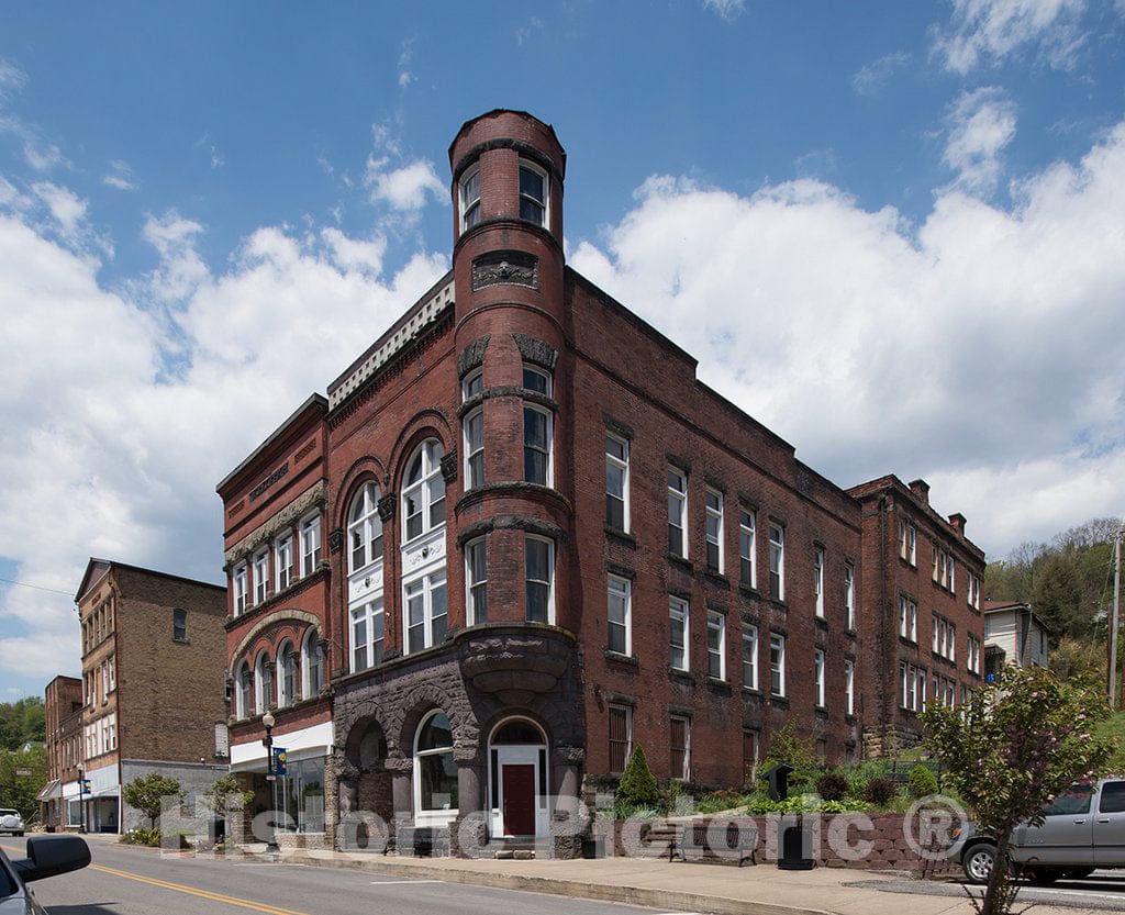 Photo - The Old Merchants & Merchants Bank Building in Grafton, West Virginia- Fine Art Photo Reporduction