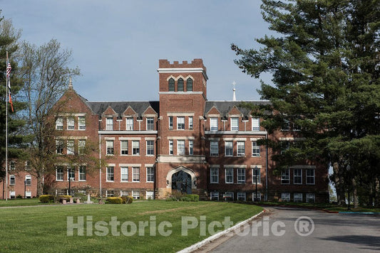 Photo - The Lynch-Raine Administration Building at West Virginia Wesleyan College in Buckhannon, West Virginia- Fine Art Photo Reporduction