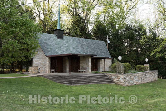 Photo - All-Faith Chapel at The Jackson's Mill 4-H Camp Historic District, Also Known as West Virginia University Jackson's Mill- Fine Art Photo Reporduction