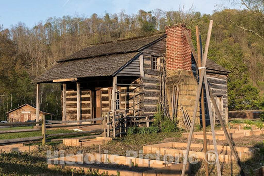 Photo- The Mary Conrad Log Cabin at The Jackson's Mill 4-H Camp Historic District, Also Known as West Virginia University Jackson's Mill 2 Fine Art Photo Reproduction