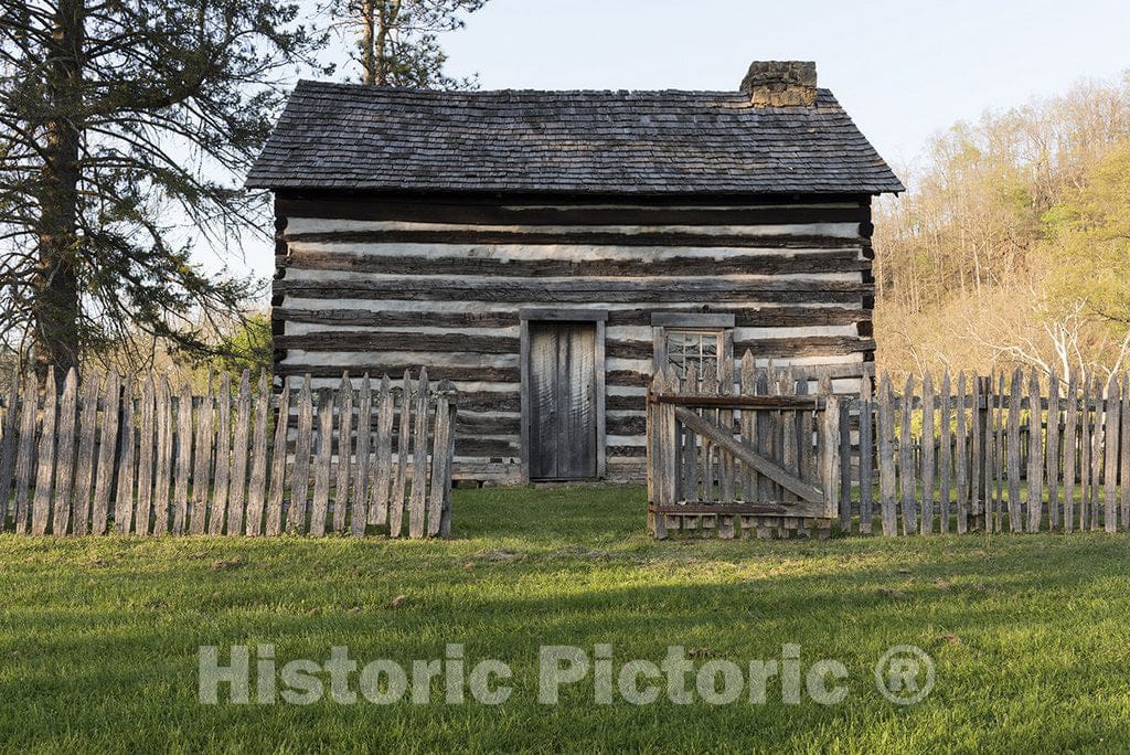 Weston, WV Photo - Log cabin at the Jackson's Mill 4-H Camp Historic District, also known as W.V. University Jackson's Mill.