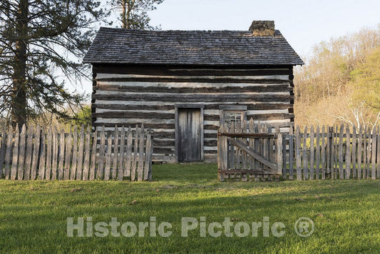 Weston, WV Photo - Log cabin at the Jackson's Mill 4-H Camp Historic District, also known as W.V. University Jackson's Mill.