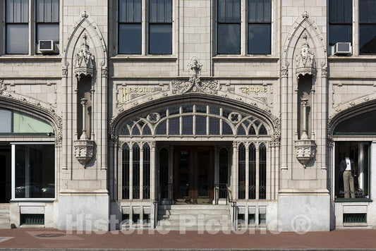 Charleston, WV Photo - Architectural Details of The Charleston, West Virginia Masonic Temple, Designed by Charleston Architect H. Rus Warne and Constructed in 1915