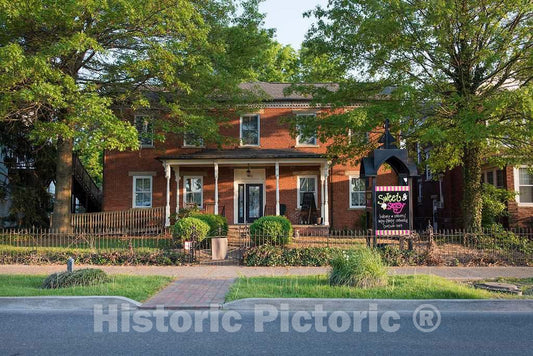 Photo - The 1852 Miller House in Barboursville, West Virginia, was likely the home of a local businessman, since it bears the same name and double-row- Fine Art Photo Reporduction