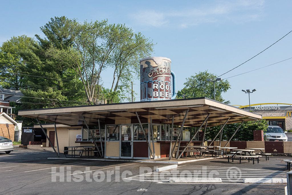Photo - Frostop Root Beer Stand in Huntington, West Virginia- Fine Art Photo Reporduction
