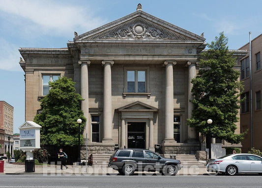 Photo - The old Carnegie Library building in downtown Huntington, West Virginia. It is now used by Huntington Junior College- Fine Art Photo Reporduction