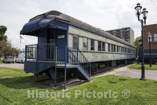Huntington, WV Photo - an Old Railroad Observation car at Heritage Station