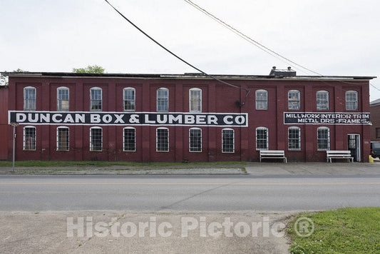 Huntington, WV Photo - Duncan Box & Lumber Co, one of Several Vintage Commercial Buildings in The Old Central City Neighborhood of Huntington, W.V.