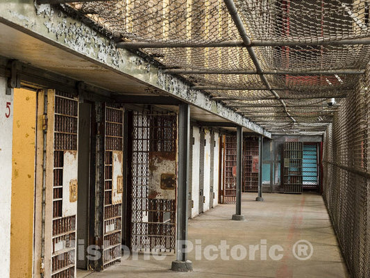Moundsville, WV Photo - Portion of a cellblock at The West Virginia State Penitentiary, a Retired, Gothic-Style Prison, That Operated from 1876 to 1995