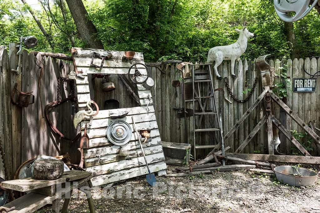 Photo- Remnants from The Backwoods at The Hillbilly Hot Dogs Stand Along West Virginia Route 2 Along The Ohio River in Rural Cabell County 1 Fine Art Photo Reproduction