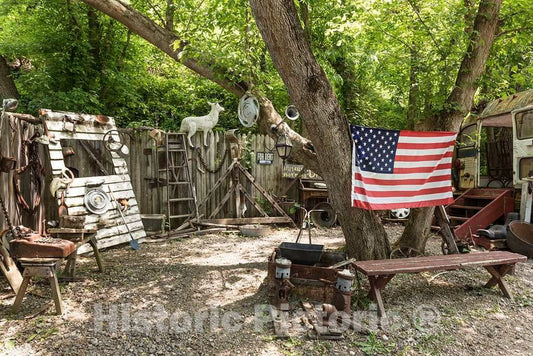 Photo- Remnants from The Backwoods at The Hillbilly Hot Dogs Stand Along West Virginia Route 2 Along The Ohio River in Rural Cabell County 2 Fine Art Photo Reproduction